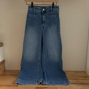 H&M Denim Flare Wide-Leg Jeans